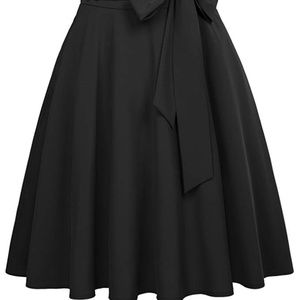 Belle Poque Women's High Waist A-Line Skirt